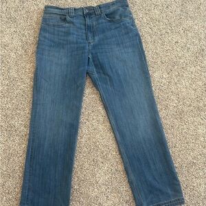 Duluth Trading Co Ballroom DoubleFlex Jeans Mens 35x32 Relaxed Fit Stretch Denim